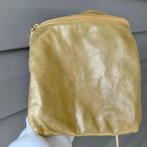 VTG Carlos Falchis Metallic Gold Mini Crossbody Bag - Picture 13 of 14